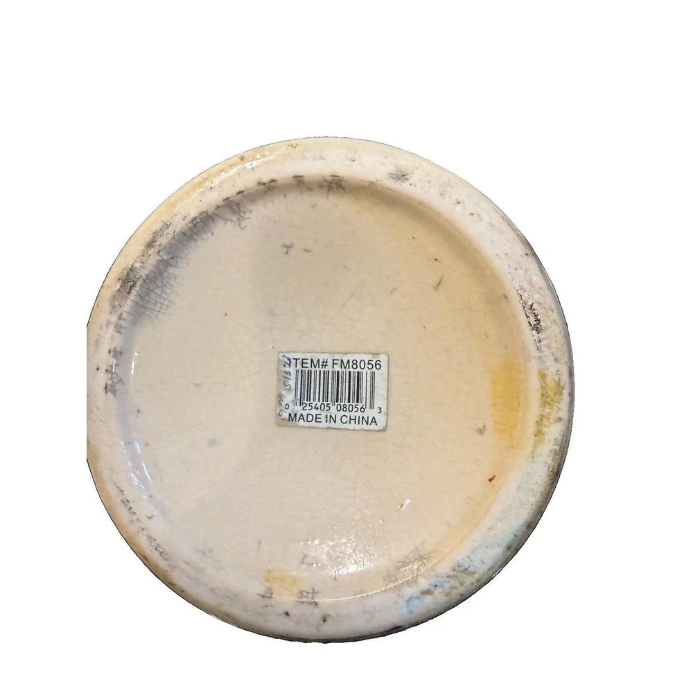 Palm Tree Beach Regency Ceramic Grand Display Tropical Vase 10